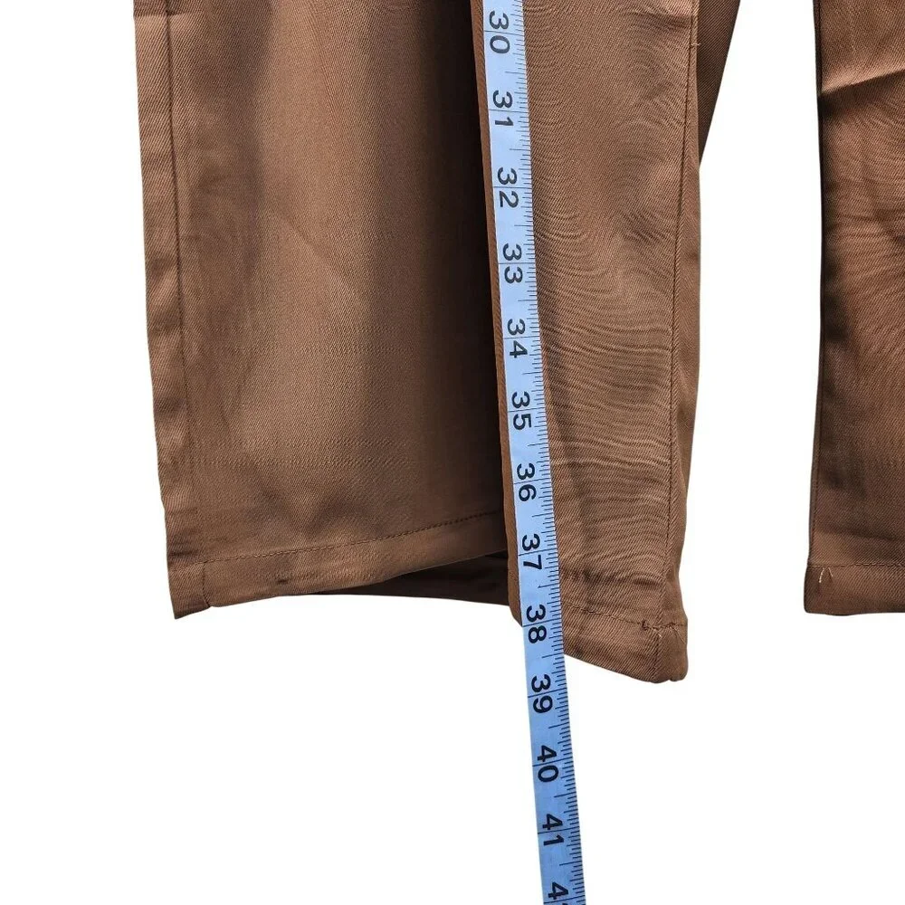 Wide-Leg Brown Womens Dress Pants Size 2XL - Picture 7 of 9